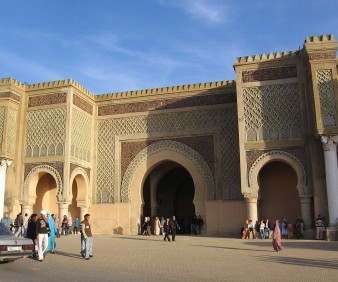 Meknes main gate and a landmark to visit