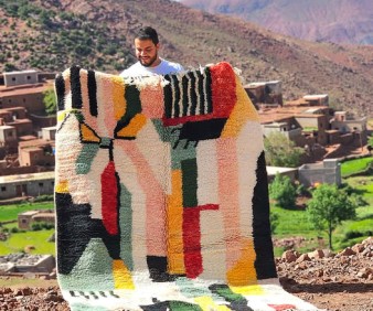Morocco textiles and rugs  from Berber tribes
