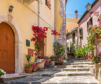 spanish street in an andalusian village