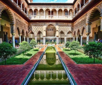 visiting Alcazar palace in Cordoba