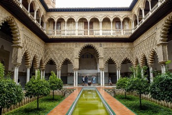 alcazar Moorish palace in Spain